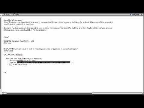 how to write pseudocode