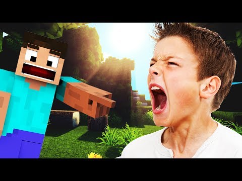 TROLLING AN ANGRY LITTLE KID ON MINECRAFT! - (GRIEFING)