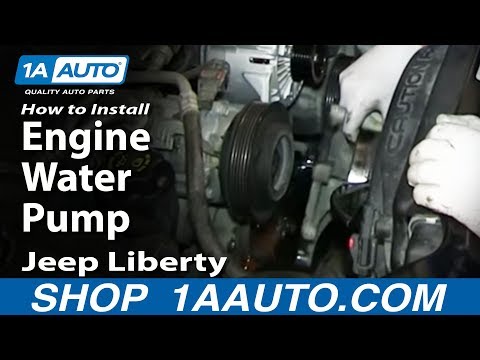 How To Install Replace Engine Water Pump 2002-13 3.7L Jeep Liberty
