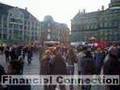 Viking playing drum in Dam Square - Amsterdam, Netherlands