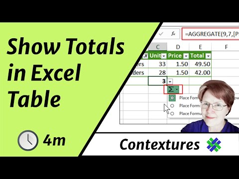 video-linktoworks-How to Show Totals in an Excel Table