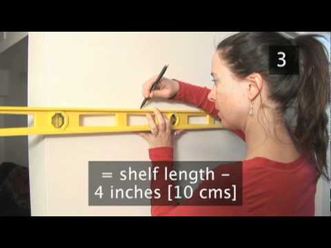 how to fasten shelves to drywall