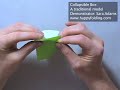 Instructions for an Origami Collapsible Box (traditional model)
