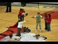 Kid Break Dancing At Hawks Game