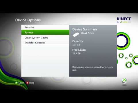 how to clear cache on xbox 360