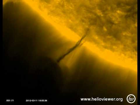 Nasa divulga vídeo de suposto ovni roubando hidrogênio do sol