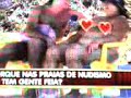 Vesgo e Silvio na praia de nudismo