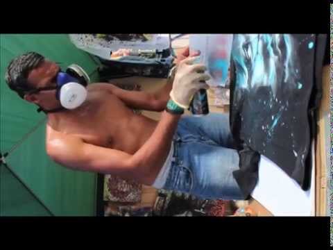 how to spray paint on t shirts