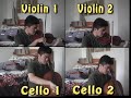 when we see christ(orchestrated version), a quartet played by me. two violins and two cellos. i'm not super good at the cello so please forgive some of the bad playing.
violin 2 is posing as the viola
cello 2 is posing as the bass

words:
oft times the day seems long, our trials hard to bear,
we're tempted to complain, to murmur and despair;
but christ will soon appear to catch his bride away,
all tears forever over in god's eternal day. 

refrain
it will be worth it all when we see jesus,
life's trials will seem so small when we see christ;
one glimpse of his dear face all sorrow will erase,
so bravely run the race till we see christ.

sometimes the sky looks dark with not a ray of light,
we're tossed and driven on , no human help in sight;
but there is one in heav'n who knows our deepest care,
let jesus solve your problem - just go to him in pray'r. 

refrain
it will be worth it all when we see jesus,
life's trials will seem so small when we see christ;
one glimpse of his dear face all sorrow will erase,
so bravely run the race till we see christ.

life's day will soon be o'er, all storms forever past,
we'll cross the great divide, to glory, safe at last;
we'll share the joys of heav'n - a harp, a home, a crown,
the tempter will be banished, we'll lay our burden down. 

refrain
it will be worth it all when we see jesus,
life's trials will seem so small when we see christ;
one glimpse of his dear face all sorrow will erase,
so bravely run the race till we see christ.