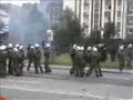 G8 riot in Rostock, Germany, June 2007