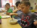 Archie at school learning how to eat Archie at school learning how to eat