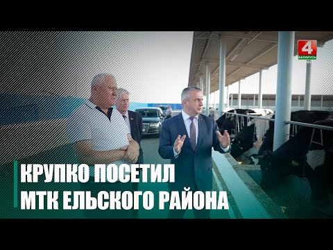 Шэраг малочнатаварных комплексаў Ельшчыны наведаў Крупко видео