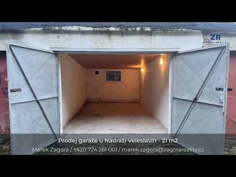Video Garáž 5 minut od metra Nádraží Veleslavín – elektřina, výborná lokalita
