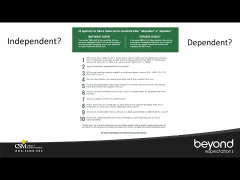 Am I an Independent or Dependent?