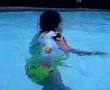 ANTONIA BABAO SWIMS ALONE