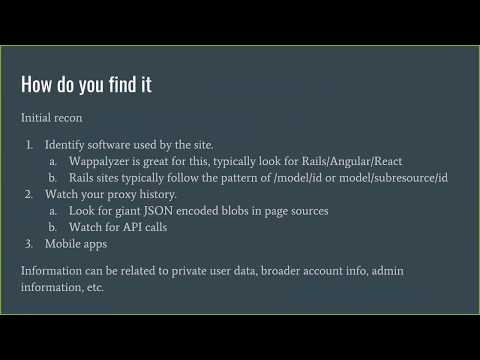 Hidden in Plain Site: Disclosing Information via Your APIs - Peter Yaworski