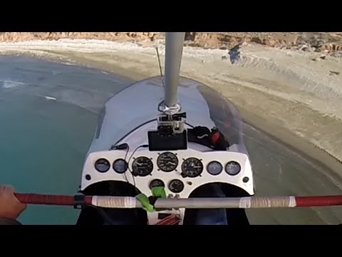 Ultralight Full Flight to the Beach! Cockpit & Wing Views - Low Flying, Field Landing, Shortfield