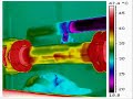 infrared movie of condensor heating up