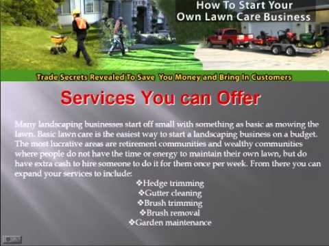how to start your own lawn care business