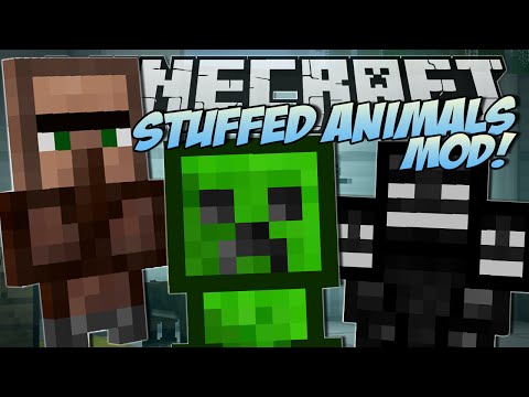 Minecraft | STUFFED ANIMALS MOD (Lucky Presents & Trayaurus Plushies!) | Mod Showcase