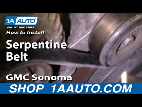 How To Install Replace Serpentine Belt GMC Sonoma 4.3L 1AAuto.com