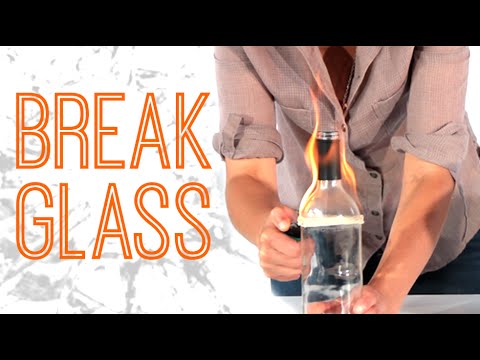 how to break glass quietly
