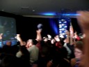 Obama Takes The Stage.MOV