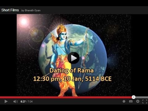 Dating of Rama - 12:30 pm, 10 Jan, 5114 BCE Dating of Rama - 12:30 pm, 10 Jan, 5114 BCE