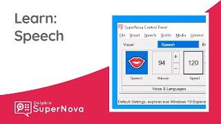 Learn SuperNova - Speech Basics