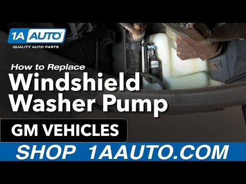 How To Install Replace Windshield Washer Pump Many GM Vehicles 1AAuto.com