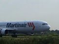 Landing 18R Martinair Boeing 767-31A/ER schiphol polderbaan