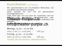 Kunst & Malatelier Zürich:Theater PurPur Grütlistrasse 36 8002 Zürich (Oberhalb Bahnhof Enge)044 201 31 55/ info@theater-purpur.ch/Kunst/Claudia Ginocchio Dreifuss/Pamela Mayer/Barbara Walti/Rahel Keiser/Tanja Stauffer/Natalie Santos/Claudia Seeberger