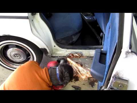 Removing rust and bad bodywork on my Volvo 240