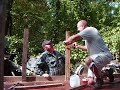 building of the berks county parrothead parade float