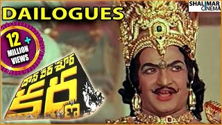 Daana Veera Soora Karna Movie  Sr NTR Best Dialogu