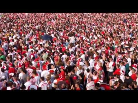 EURO 2012, Warszawa, strefa kibica - polska biało czerwoni
