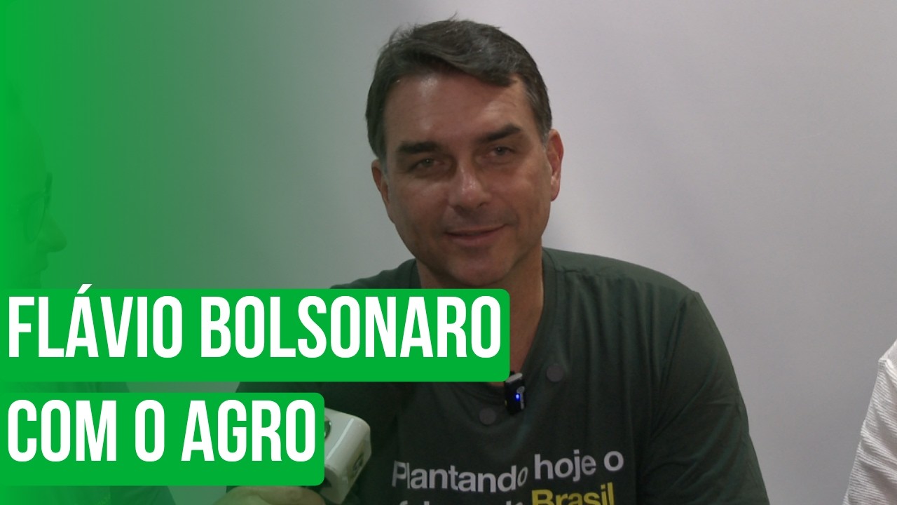 Flávio Bolsonaro com o agro