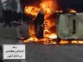 به آتش كشيدن ون پليس در تقاطع خوش.wmv