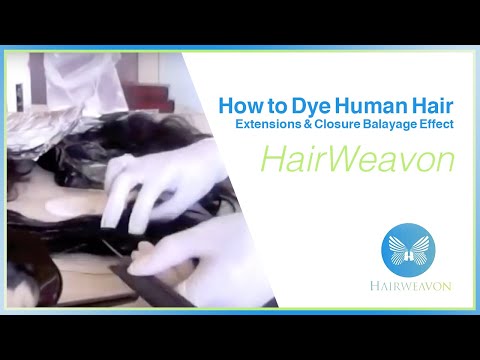 how to dye human hair