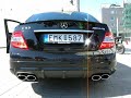 Mercedes C63 AMG starting up and rev sick sound