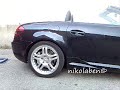 A new video that shows you the Mercedes SLK55 AMG.This car has 5.5 V8 Engine that produces 355 bhp.Accelerates from 0-100 in 4.8 seconds and reaches max speed of 250 kmh (electronically limited).I want to apologize to the owner because this car was spotted illegaly on private property.I hope you like this videeo and you'll rate and comment.You can also check my PREVIOUS VIDEO (Corvette C6 Sound) here: www.youtube.com . Review: As you took in the name SLK55 AMG, I bet you rolled your eyes and thought 'not another one'. Well, it is another one: another impossibly muscular, stunningly quick Mercedes. Another Mercedes that leaves all its rivals for dead for pure performance and swaggering attitude. The SLK55 may be bereft of a supercharger but that AMG 5.5-litre V8 still packs a thumping 355bhp at a bellowing 5750rpm, backed up by 376lb ft at 4000rpm. Even the new Porsche Boxster S can't get near its 4.9sec sprint to 62mph. A new 911 might just be able to catch it. But all the signs are that this is more than just another AMG dragster. The regular SLK is perhaps the surprise package of 2004; nimble, faithful and interactive well beyond expectations. And if the SLK55 can harness all that's good about its little brothers but add the usual AMG dash of sledgehammer performance, it promises to be the most exciting and driver-focused Mercedes in a very long time. At ΂£49650, it needs to be a bit special. Scanning through the press pack whets your appetite still further. To tie down <b>...</b>