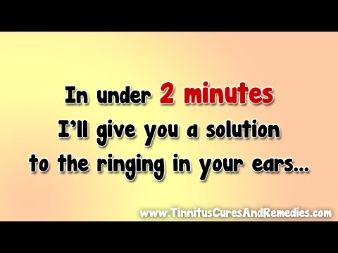 how to cure ringing in the ears