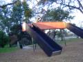 sliding at the park