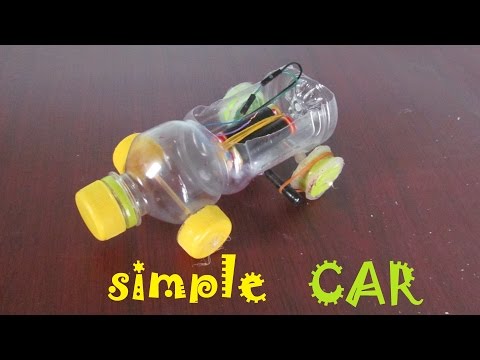 How to make a Car using Plastic bottle - Toy car