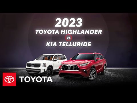 2023 toyota highlander vs 2023 kia telluride  toyota