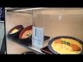 Fake food samples and real food in a Japanese eating place