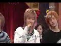 Super Junior's wonderful Teukie singing while Heechul, Sungmin and Eunhyuk dance with Pompoms. i love heechul in this and eunhyuk and sungmin are soooo cute :)