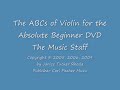ABCs of Violin DVD - The Music Staff