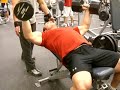 DB Incline Flys - 105s for 9 reps