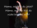 LaFee - Mama (Wo Bist Du)/Mama (Where Are You) English translation